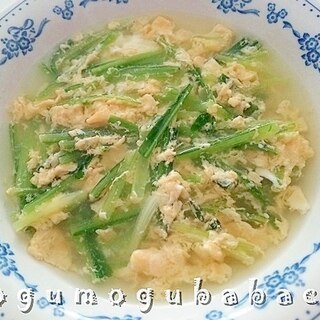 みぶ菜の卵スープ